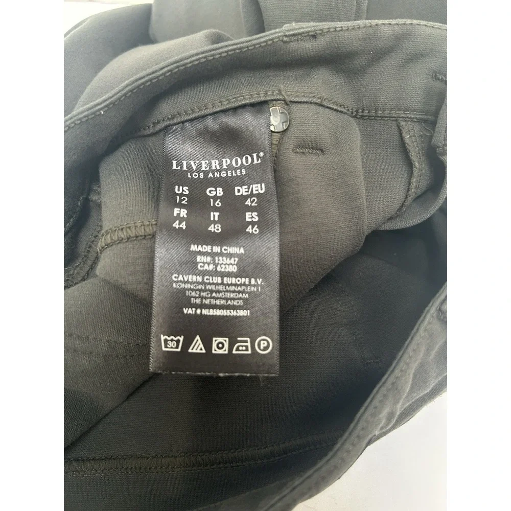 Liverpool Los Angeles Peat Green Skinny Stretch Pant Sz 12/31 Style #XM2015LBBV1